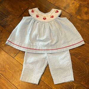 Girls smocked outfit